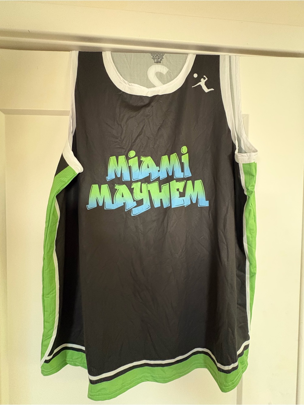 Miami Mayhem Black & Lime Green Volleyball Jersey